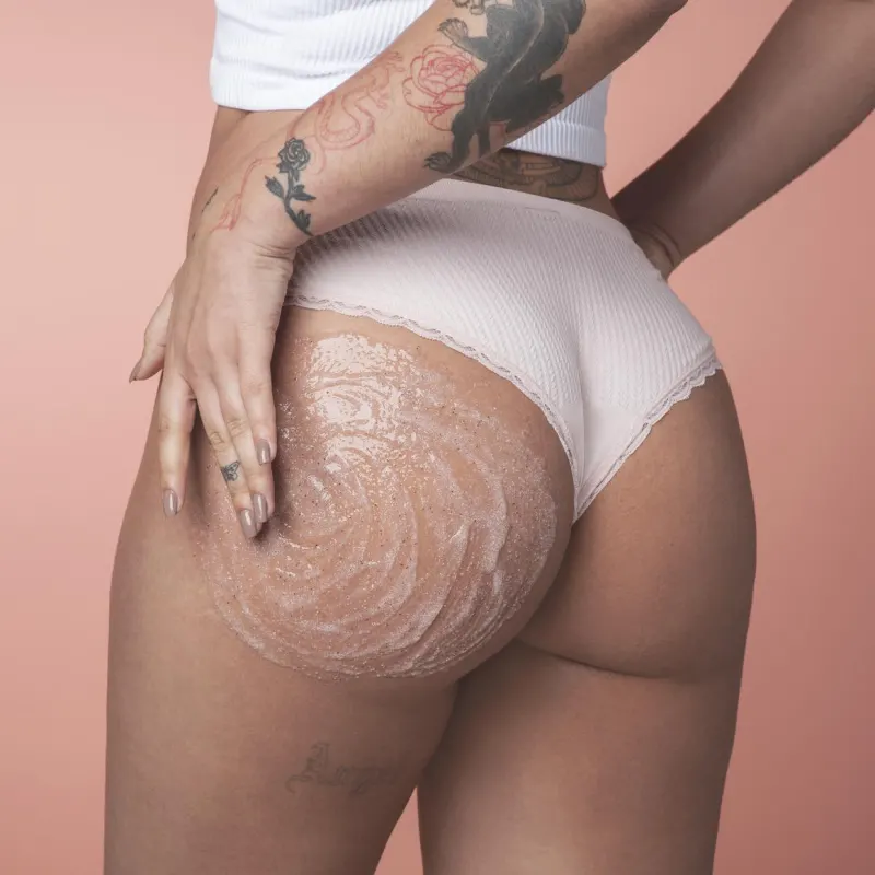 Creme Esfoliante de Bumbum Cuide-se Bem Bumbum de Pêssego 230g